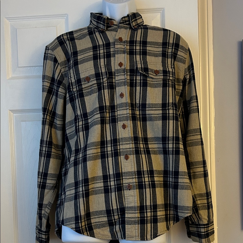 Plaid Button-Up Shirt for Men